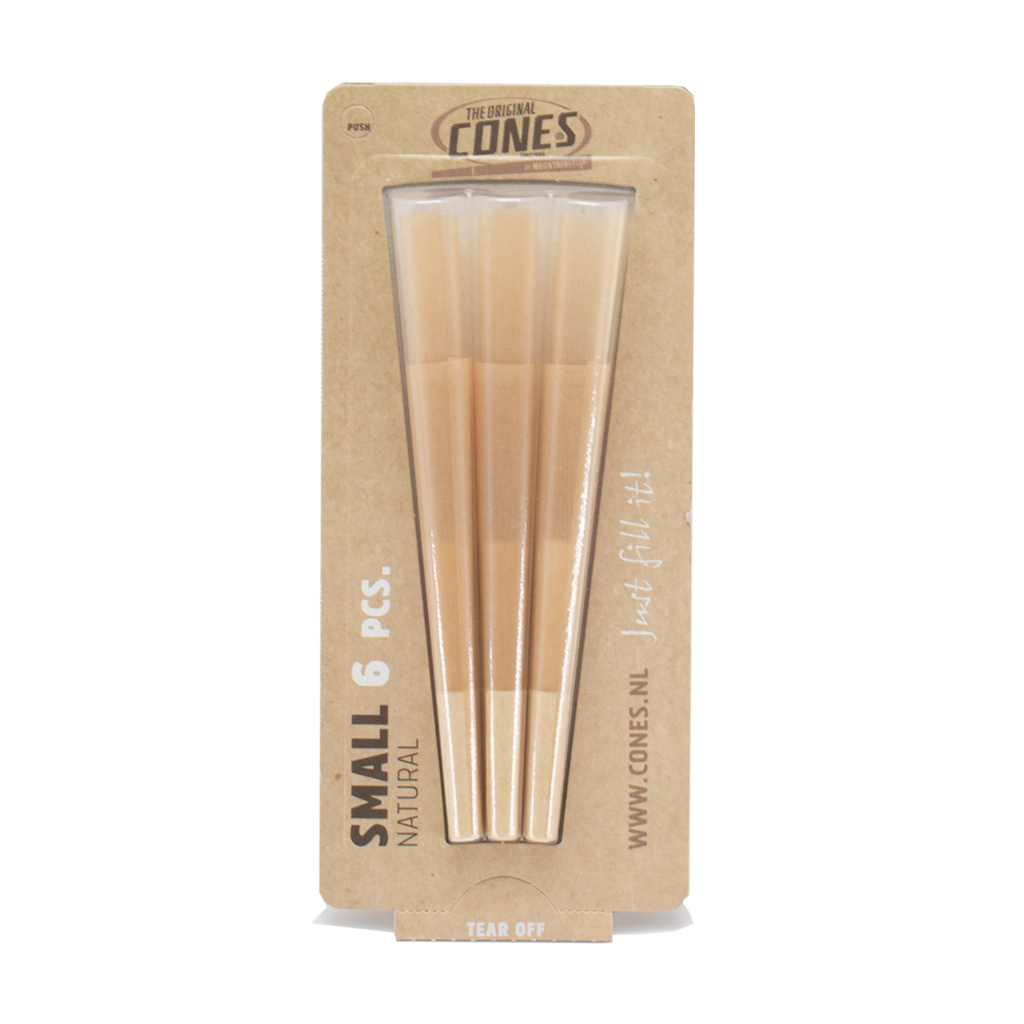 Natural Pre Rolled Cones® Braun Klein 1¼ 6 Stk. - Displays enthalten 32 Blister