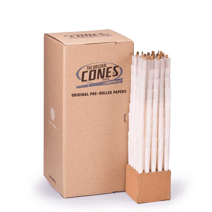 Original Pre Rolled Cones® White King Size 109/20 - Box contains 1000pcs.