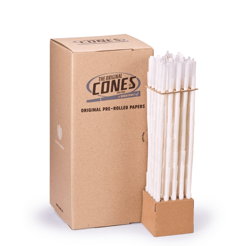 Original Pre Rolled Cones® White Singles 70/26 - Box contains 1000pcs.