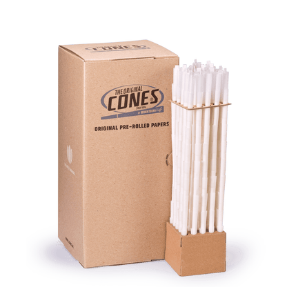 Original Pre Rolled Cones® White Singles 70/26 - Box contains 1000pcs.