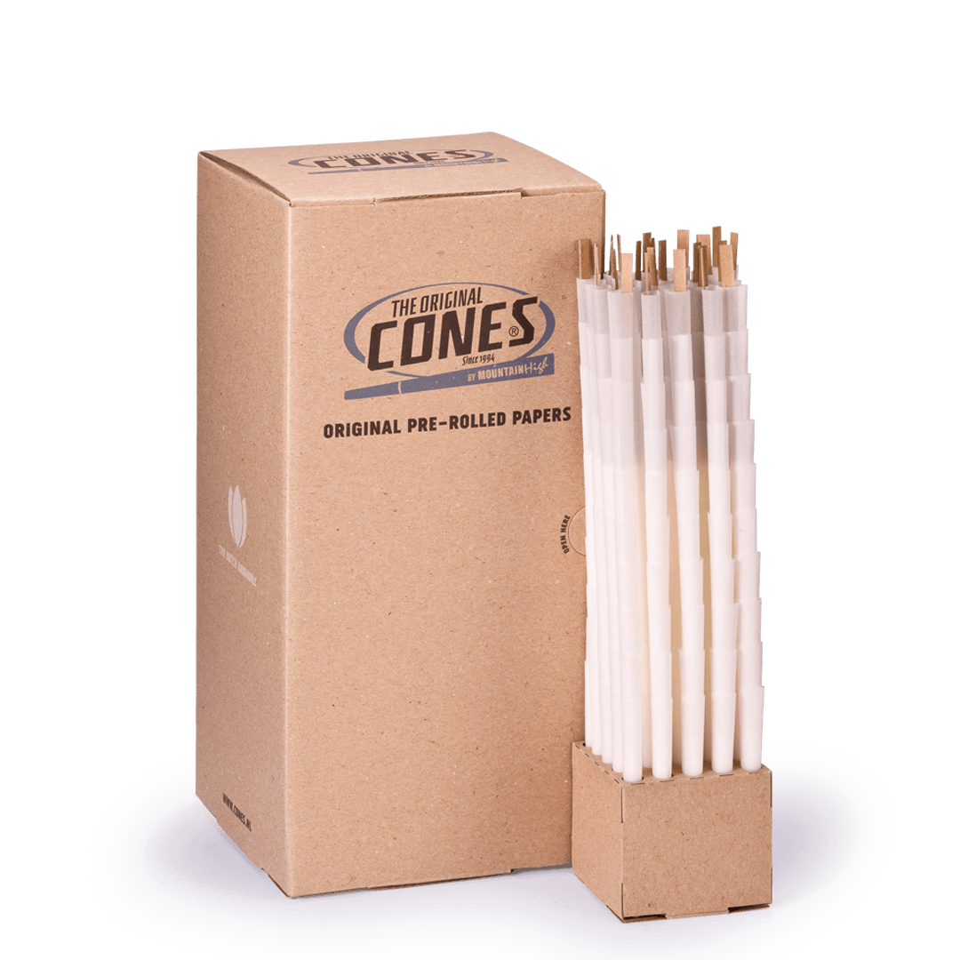 Original Pre Rolled Cones® White Small 98/20 - Box contains 1000pcs.