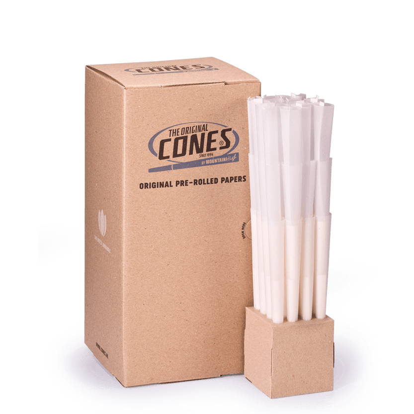 Original Pre Rolled Cones® Weiß Super Sized 180/58mm - Schachtel enthält 192 Stück.