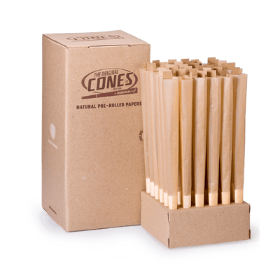 Natural Pre Rolled Cones® Brown Giga 280/88 – Schachtel enthält 36 Stück.