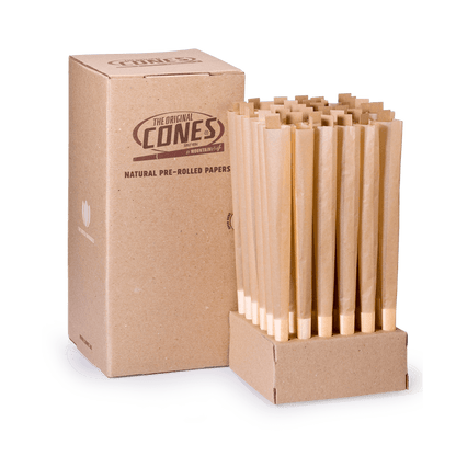 Natural Pre Rolled Cones® Brown Giga 280/88 - Box contains 36pcs.