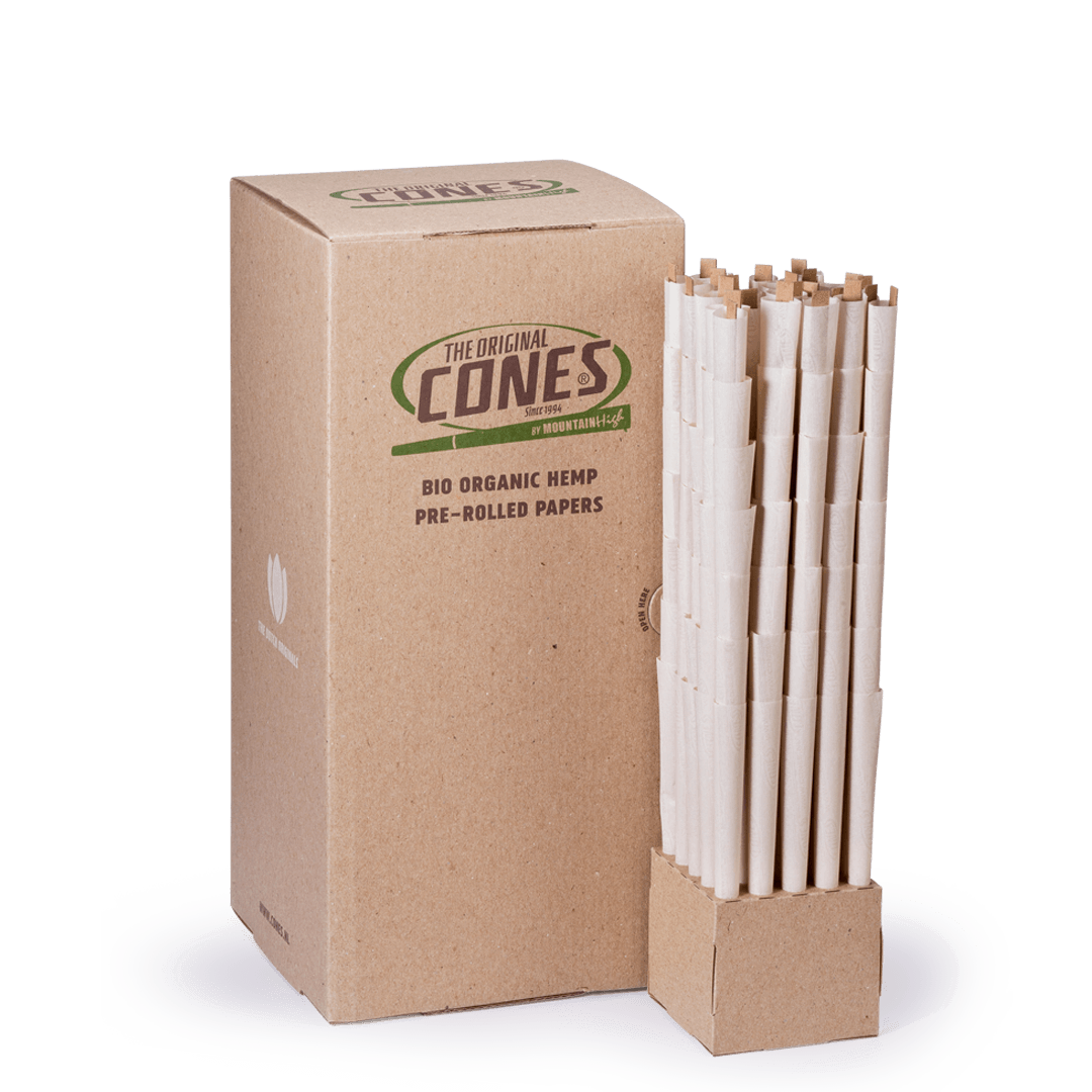 Bio Organic Hemp Pre rolled Cones® Hemp Party 140/26 – Schachtel enthält 700 Stück.