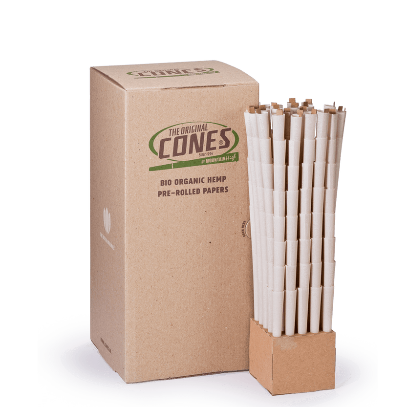 Bio Organic Hemp Pre Rolled Cones® Hemp King Size 109/26 - Box contains 800pcs.