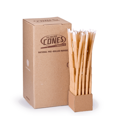 Natural Pre Rolled Cones® Braun Klein 1¼ 84/26 - Box enthält 900 Stück.