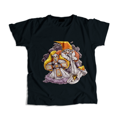 T-shirt unisex - Black - Gnome - Size XS