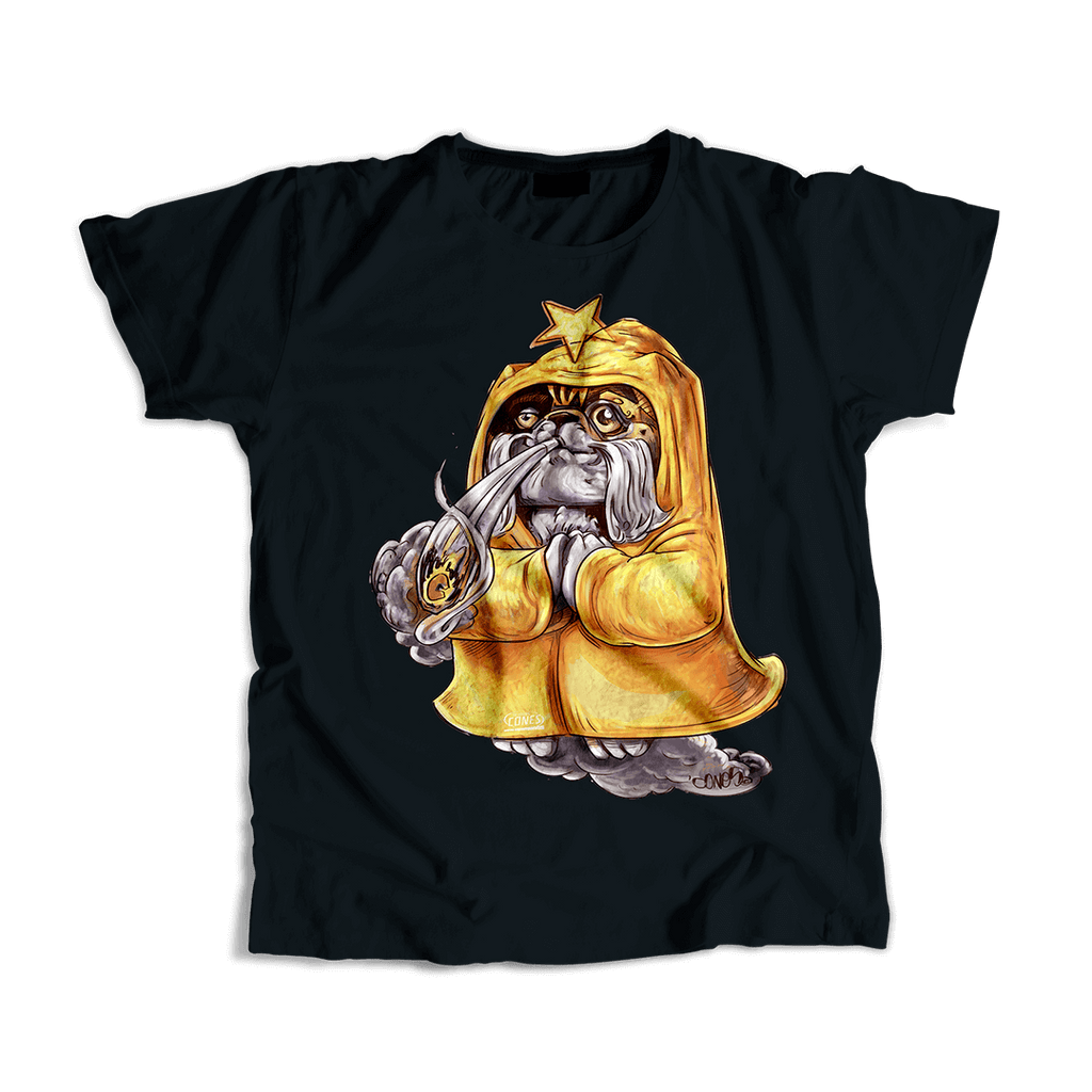 T-Shirt Unisex - Schwarz - Panda Tiger - Größe L